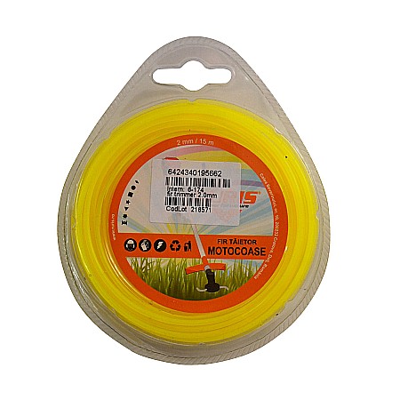 Întreținere casă și fermă - Fir trimmer 2 mm (rotund) 15m