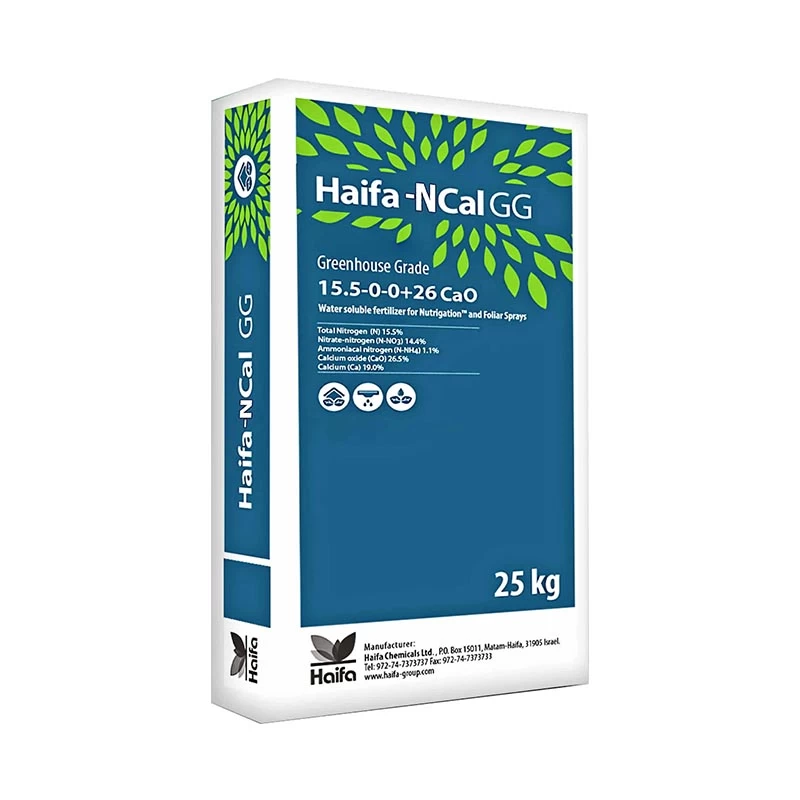 Îngrășăminte foliare hidrosolubile - Nitrat de calciu Haifa CAL GG 15.5-0-0 +26.5CaO