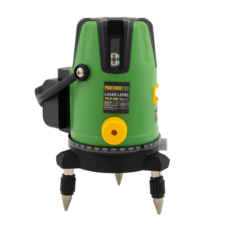 Nivela laser PARTNER PRO PLE-5D , 5 linii, ±2 mm/5m, 40 m, Timp de nivelare ≤ 5s [5]