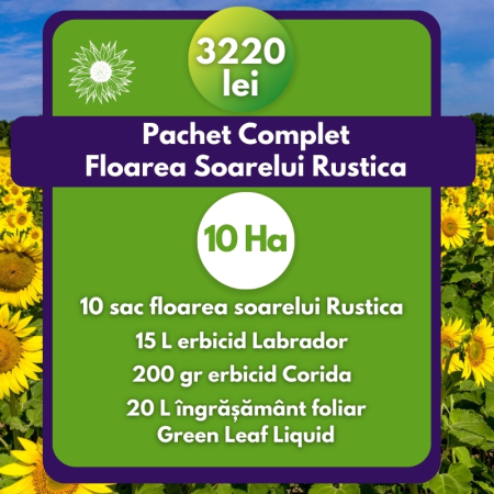 Floarea Soarelui - Pachet Complet Floarea Soarelui Rustica-10 Ha