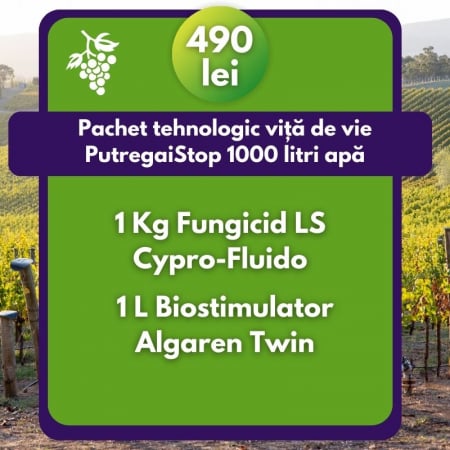 Viță de vie - Pachet tehnologic Viță de Vie Putregai Stop pentru 1000 L Apă
