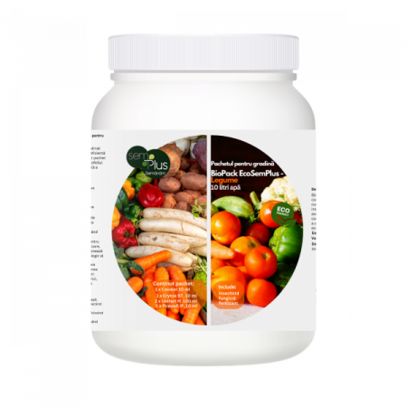 Legume - Pachetul Insecto- Fungicid și Îngrășământ Organic, pentru gradina BioPack Eco-Legume, 10 litri de apa