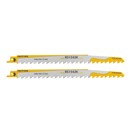 Întreținere casă și fermă - Panza fierastrau pendular pentru Lemn 240x19x1,5 mm Set 2 buc ROTOR RS1542K