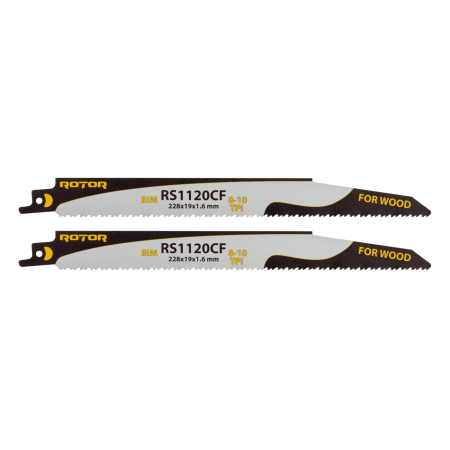 Întreținere casă și fermă - Panza fierastrau sabie pentru Metal 228x19x1,6 mm ROTOR RS1120CF Set 2 buc