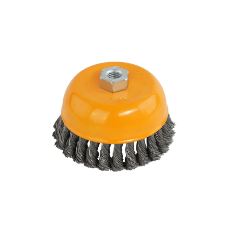 Întreținere casă și fermă - Perie de sarma tip cupa cu noduri rasucite ROTOR 125mm M14