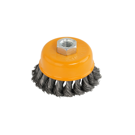 Întreținere casă și fermă - Perie de sarma tip cupa cu noduri rasucite ROTOR 75mm M14