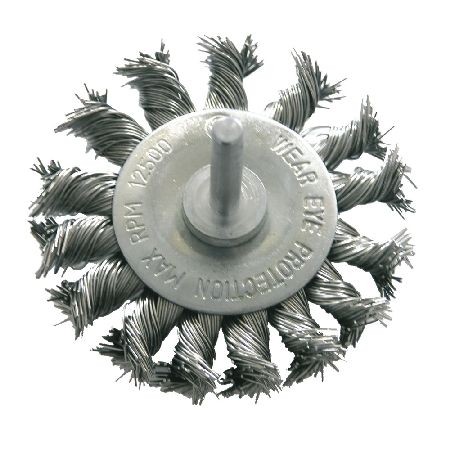 Consumabile si accesorii - PERIE SARMA IMPLETITA TIP CIRCULAR CU TIJA 75MM