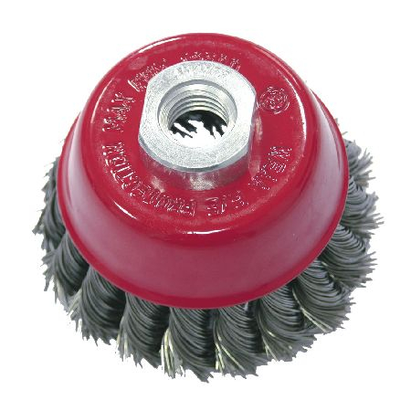 Consumabile si accesorii - PERIE SARMA IMPLETITA TIP CUPA CU FILET 100MM