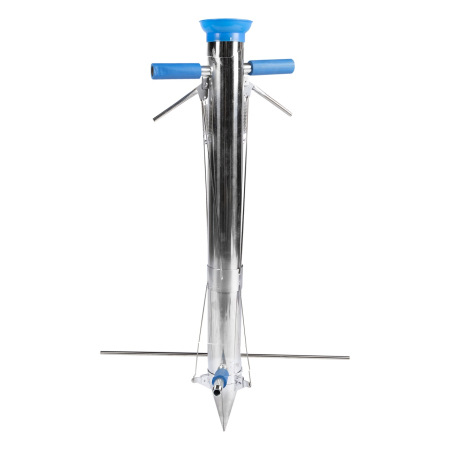 Unelte pentru plantare - Plantator inox cu 2 manere si pedala