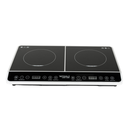 In-aragaze, butelii, pirostrii - Plita ceramica dubla Detoolz, inductie, 3000W 8NT