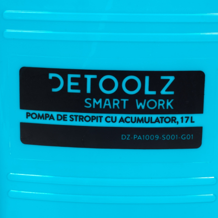 Pompa de stropit Detoolz, capacitate 17l, pompa dubla, cu acumulator [13]