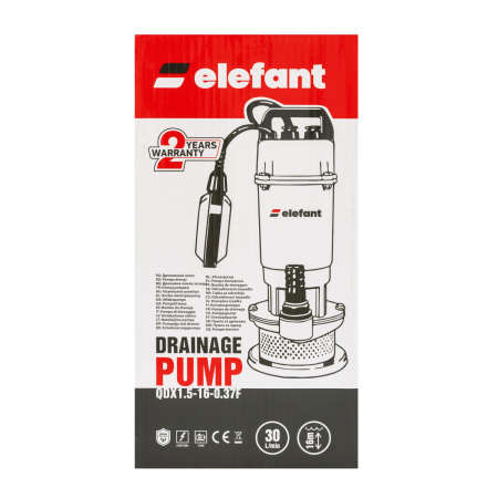 Pompa drenaj Elefant QDX1,5-16-0.37F, Plutitor , 370 W, 100 L\MIN [4]