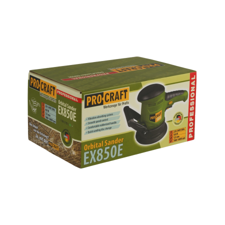 PROCRAFT EX850E Slefuitor Orbital cu excentric [7]