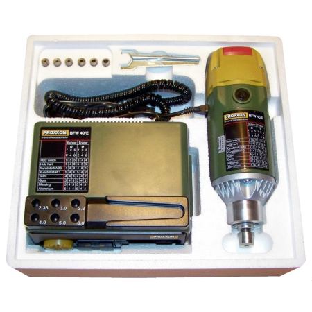 Proxxon 20165, Motor pentru gaurit si frezat BFW 40/E, 900 - 6000 rpm, 250 W, + accesorii [3]