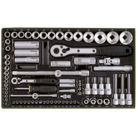Proxxon 23640, Trusa de tubulare de 1/4' si 1/2' 86 de piese [5]