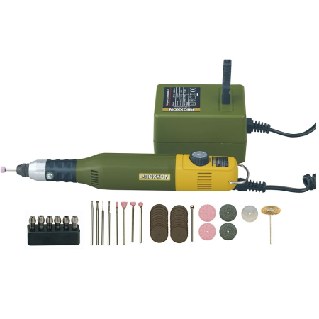 Întreținere casă și fermă - Proxxon 28515, Set pentru gravat-gaurit-frezat MICROMOT 60/E, 5000-20000 rpm, 40W, + geanta si accesorii