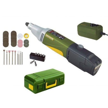 Proxxon 29800, Masina pentru gaurit-frezat IBS/A, 7000-23000 rpm, + 1xAcuu, incarcator, geanta si accesorii [2]