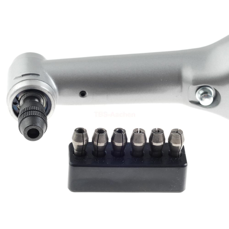 Proxxon 29805, Masina de gaurit-frezat cu gat lung la 90 de grade LWB/A, 5000-16000 rpm, + 1xAccu, incarcator, geanta si accesorii [3]