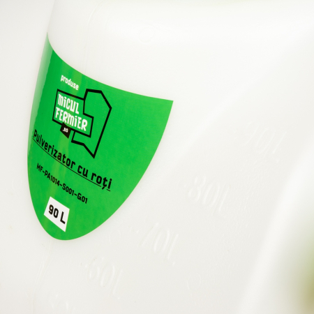 Pulverizator cu acumulator Micul Fermier, volum 90 litri, cu roti [10]