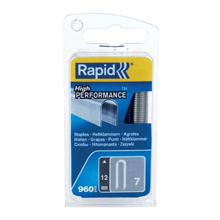 Rapid 40109523, set de 960 de capse pentru cabluri max 6mm, No. 7, 12 mm [1]