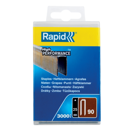 Rapid 5000124, set de 3000 de capse tip coroana No. 90, 25 mm [1]