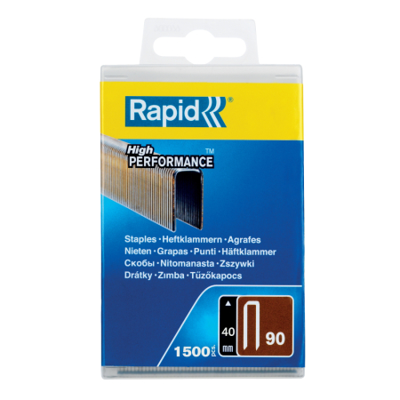 Rapid 5000127, set de 1500 de capse tip coroana No. 90, 40 mm [1]