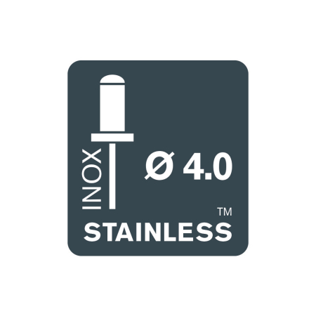 Rapid 5000394, set nituri din otel inoxidabil, inclusiv burghiu, 50 buc, 6-9mm, Ø4.0 x 12mm [2]