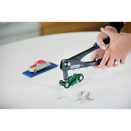 Rapid 5000523, Cleste pop nituri Hobby RP10 cu 4 capete nituire interschimbabile, 3.2/4.0/4.8mm [5]