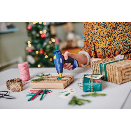 Rapid 5001401, Pistol de lipit cu acumulator GlueGun Rapid BGX7, albastru, debit 150g/h, 170°C, functional cu batoane de 7 mm [10]