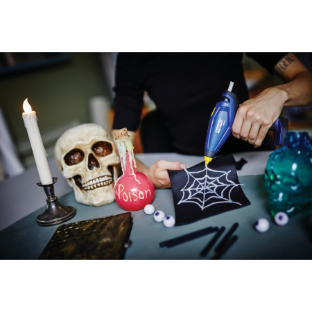 Rapid 5001401, Pistol de lipit cu acumulator GlueGun Rapid BGX7, albastru, debit 150g/h, 170°C, functional cu batoane de 7 mm [11]