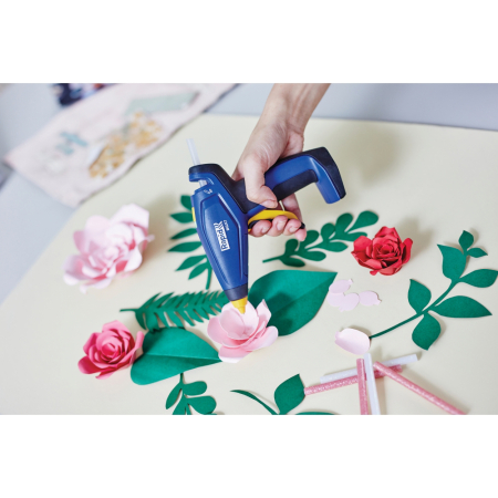 Rapid 5001401, Pistol de lipit cu acumulator GlueGun Rapid BGX7, albastru, debit 150g/h, 170°C, functional cu batoane de 7 mm [4]