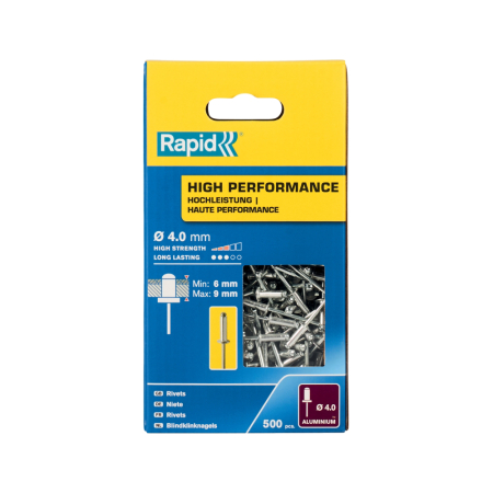 Rapid 5001434, set 500 de nituri high performance, Ø4.0 x 12 mm [1]