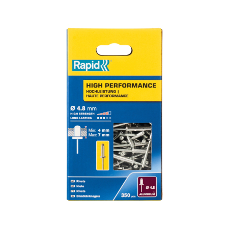 Rapid 5001435, set 350 de nituri high performance, Ø4.8 x 10 mm [1]