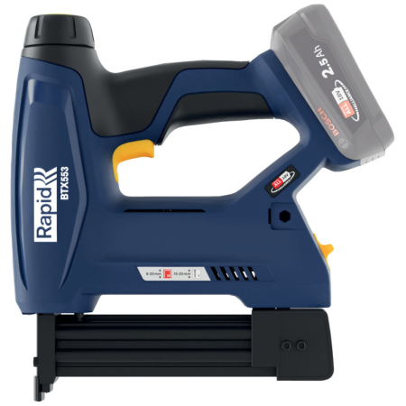 Rapid 5001509, P4A, Pistol capsator cu acumulator (doar corpul) BTX553, functional cu capse No.53 si cuie No.8, Bosch Power for All Alliance [4]