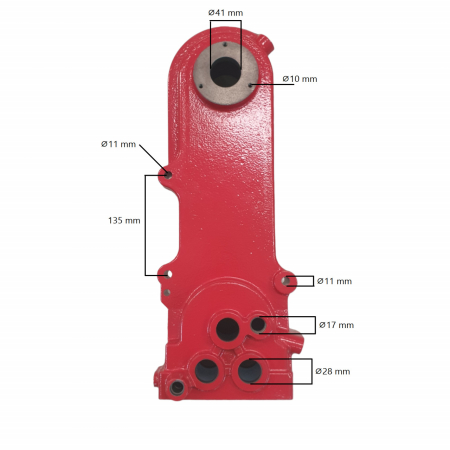 Reductor pentru motocultor 168F din Fonta, Elefant [4]
