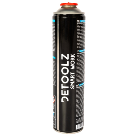 Accesorii Gaz - Rezerva gaz Detoolz 330g cu valva si filet 7/16"