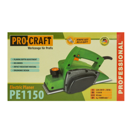 Rindea electrica pentru lemn PROCRAFT PE1150, 220V, 1150W, 15.000 rot/min [2]
