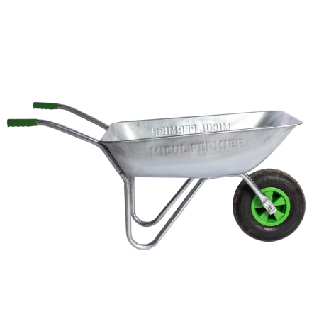 Roaba metalica Micul Fermier 80L cuva otel zincat G01 [8]