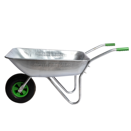 Roaba metalica Micul Fermier 80L cuva otel zincat G01 [5]