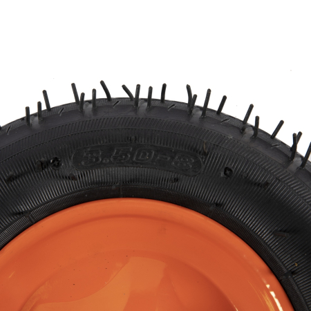 Roabe si accesorii - Roata roaba Micul Fermier 3.50-8, janta portocalie