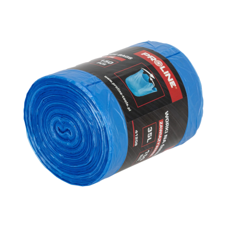 Casă - SACI MENAJ POLIETILENA ELASTIC 35L / ALBASTRU, 150/SET