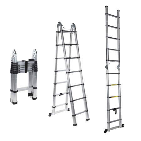 Scara telescopica dubla 4.4m - 14 trepte [2]