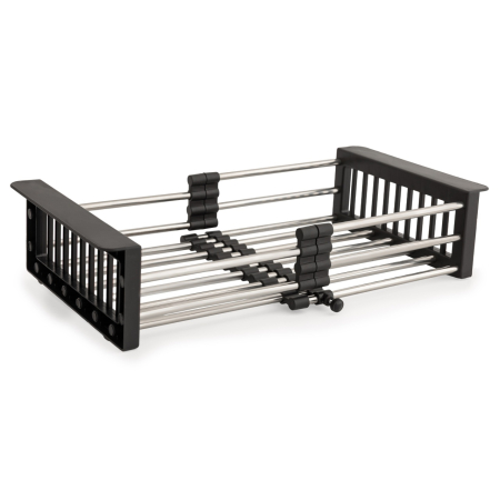 Întreținere casă și fermă - Scurgator extensibil 41x27 cm, negru pentru chiuveta, FLEKO