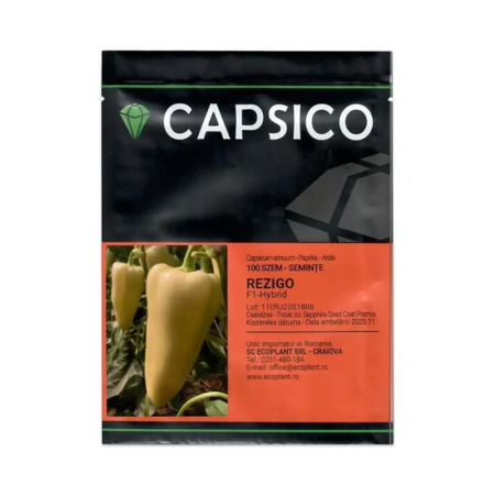 Semințe legume profesionale - Semințe ardei conic, galben, Rezigo F1