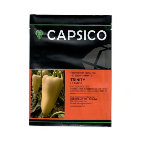 Seminţe și material săditor - Semințe ardei conic, galben, Trinity F1