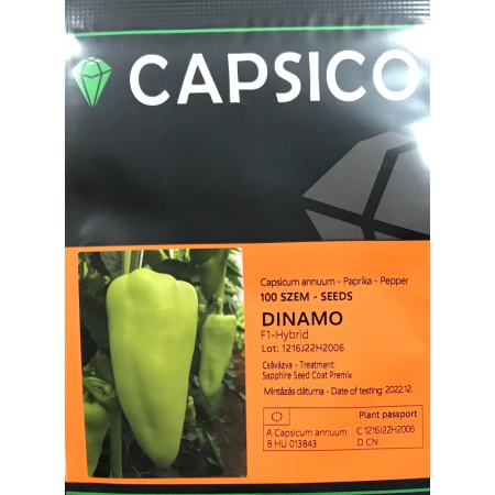 Seminţe și material săditor - Semințe ardei conic, verde deschis, iute, Dinamo F1