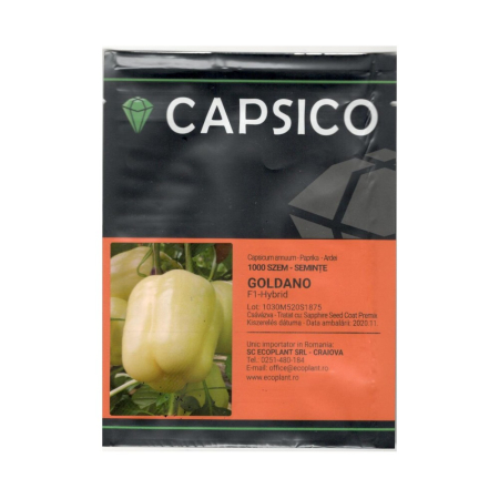 Ardei - Semințe ardei gras blocky, Goldano F1