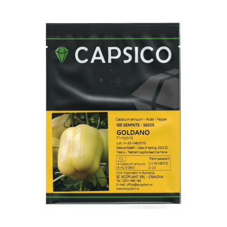 Seminţe și material săditor - Semințe ardei gras blocky, Goldano F1