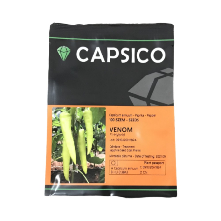 Seminţe și material săditor - Semințe ardei iute, galben lung, Venom F1