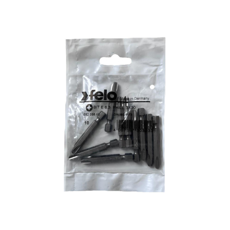 Întreținere casă și fermă - Set 10 biti Felo, seria Industrial profil Philips, E6.3, PH3, 50mm